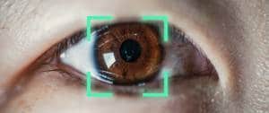 Un oeil analysé par un système de reconnaissance occulaire