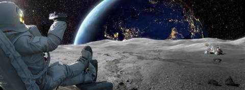 Pourquoi Thomas Pesquet attire-t-il autant les marques ? Un spationaute en train de prendre un selfie sur la Lune