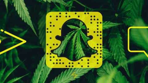 Logo Snapchat et Marijuana