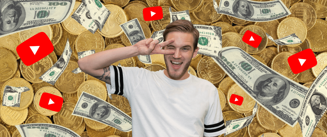 Youtube Money PewDiePie et l'argent