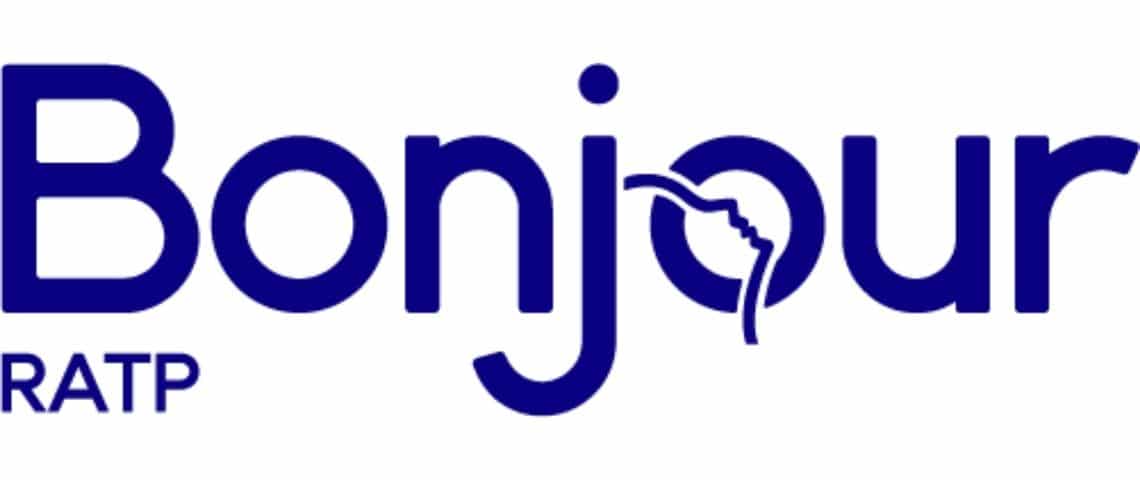 Les services digitaux du groupe RATP se transforment pour créer Lle leader français de la mobilité digitale Logo RATP Bonjour