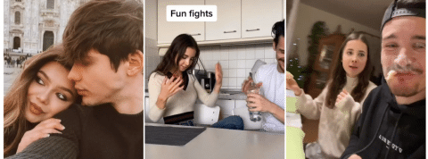Couple goals : le summum du fake 3 screen issus de tiktok montrnt des couples