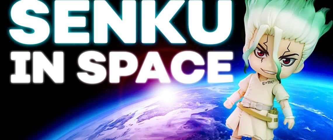 Crunchyroll Festival, Crunchyroll et Kazé ont envoyé une figurine de la série d’animation japonaise Dr. STONE dans l’espace ! Personnage de manga dans l'espace