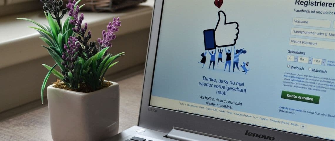 Développement durable : Facebook a réduit ses émissions carbone de 94% depuis 2017 Page d'inscription Facebook