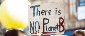 Message "There is no planet B"