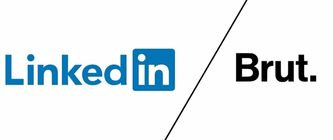 LinkedIn et Brut lancent « Embauche-moi si tu peux », un podcast de 6 épisodes dédié aux jeunes qui se lancent dans la vie professionnelle. Logo Linkedin et Brut