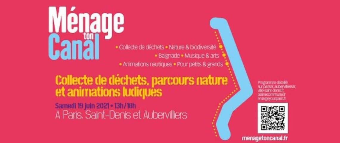 Ménage ton canal : une opération afin de sensibiliser à la lutte contre les déchets du quotidien et la pollution de l’eau Affiche Ménage ton canall