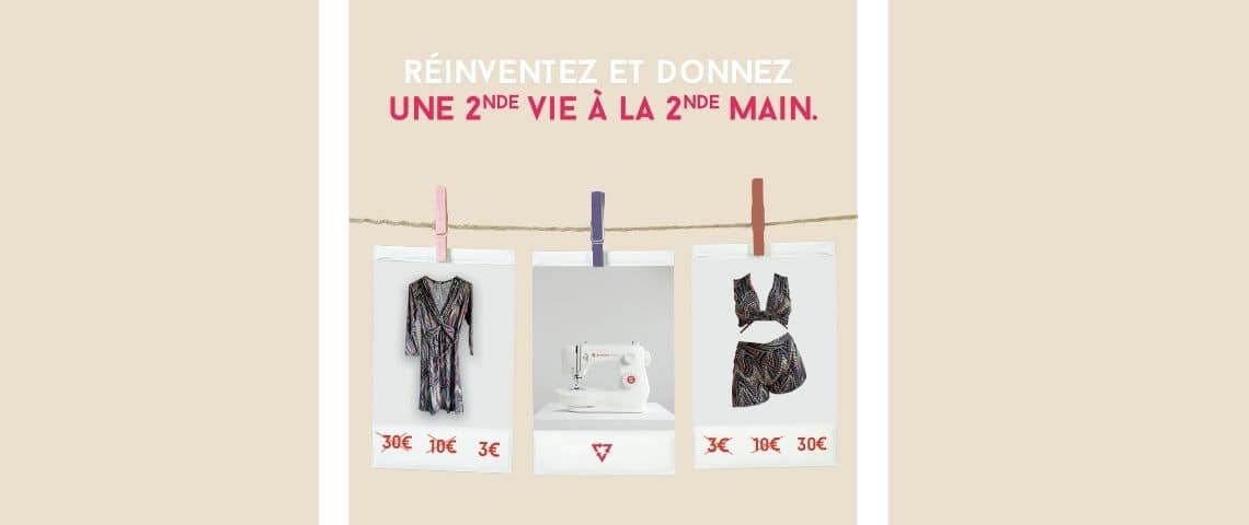 Singer France, La Refile et Josiane réinventent nos vêtements qui peinent à se Vendre Vêtements sur un fil à linge
