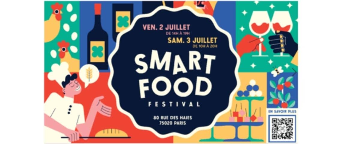 Smart Food organise le 1er Smart Food Festival, les 2 & 3 juillet 2021 à Paris, pour sensibiliser aux enjeux de l’alimentation durable Logo Smart Food