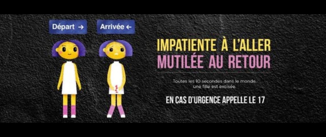 La campagne #AlerteExcision vise à sensibiliser sur ce sujet et protéger les jeunes filles directement concernées Dessin petites filles