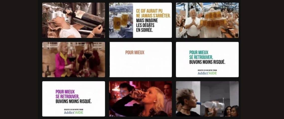 Addict’aide et we are social détournent des gifs populaires en messages préventifs contre la consommation excessive d’alcool Gifs