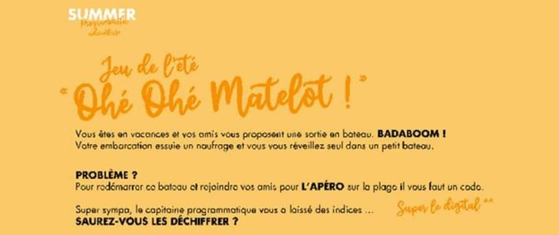 Gamned!, lance ce jour la « Summer Programmatic adventure », un contenu ludique et apprenant visant à poursuivre son travail d’évangélisation autour du programmatique durant la période estivale. Règle d'un jeu