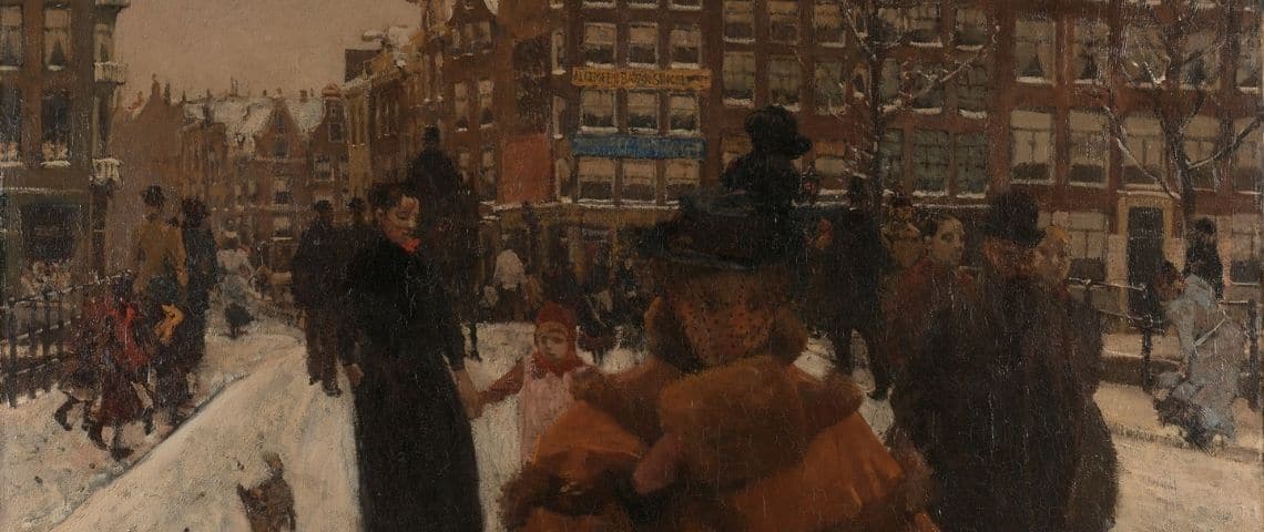 The Singel Bridge at the Paleisstraat in Amsterdam, George Hendrik Breitner, 1898 The Singel Bridge at the Paleisstraat in Amsterdam, George Hendrik Breitner, 1898
