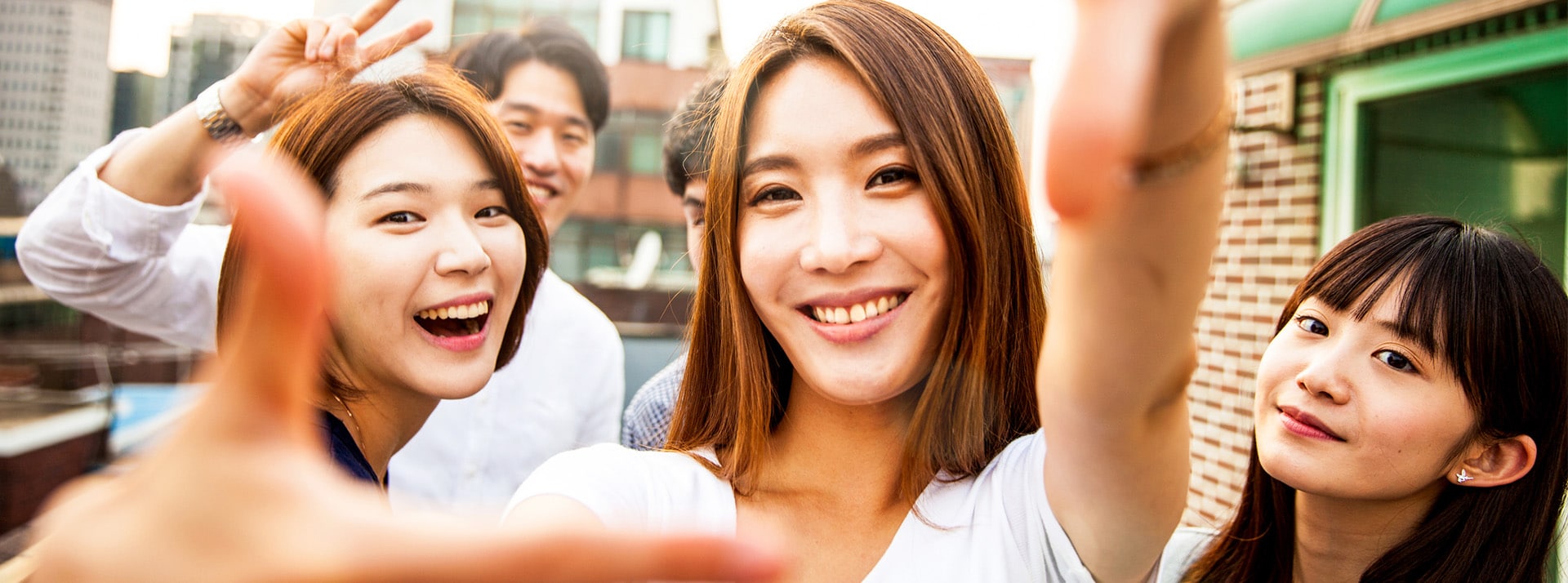 la Corée mania Jeunes coréens s'amusant