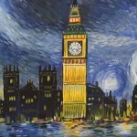 tableau de van gogh sur le paysage londonien