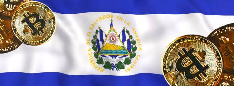 bitcoin et salvador bitcoin et drapeau du salvador