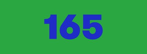 165 millions : le nombre de vidéos TikTok sur une histoire d'escargot immortel Le chiffre 165 écrit en bleu sur fond vert
