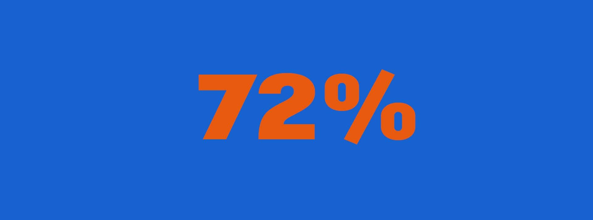 72 copie - L'ADN 72% en orange sur fond bleu
