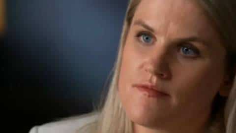 Frances Haugen pendant son interview dans 60 minutes