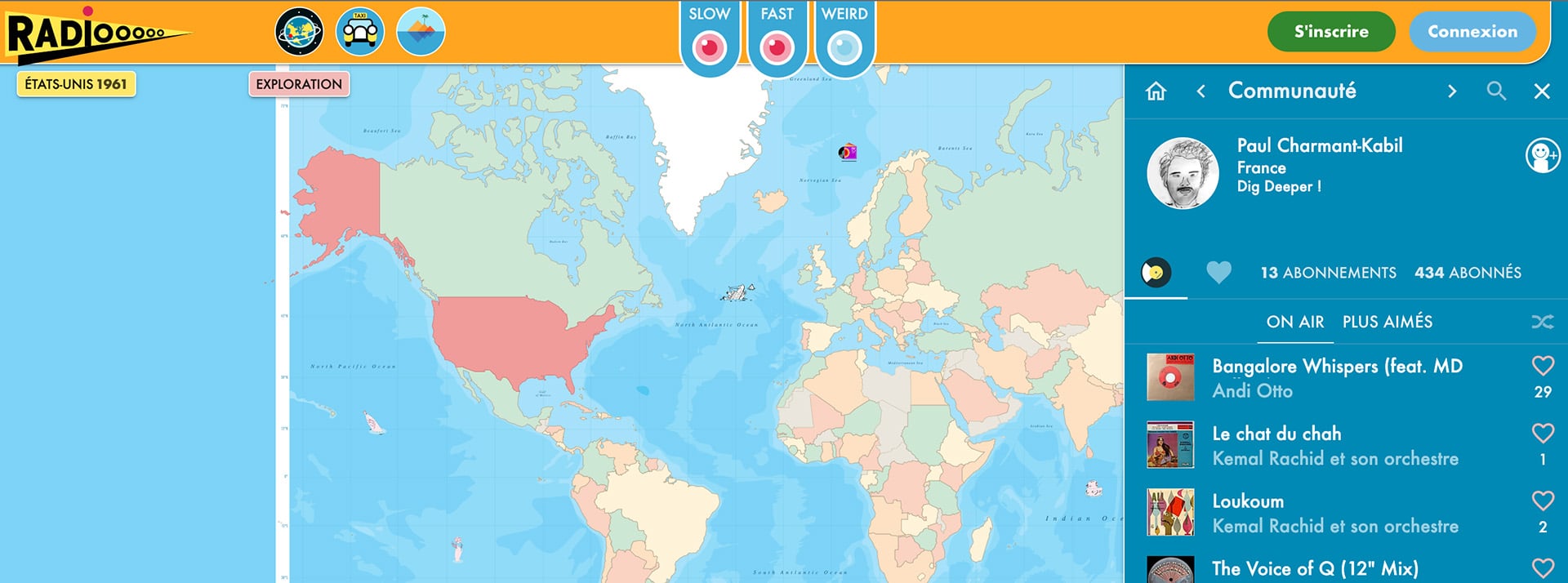 Ces balades sonores vous emmènent aux quatre coins du monde une carte du monde façon planisphère