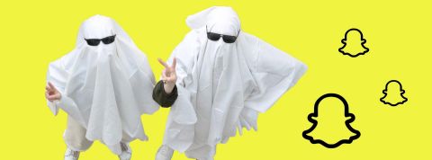 Pourquoi Snapchat est de nouveau en vue Des fantômes cool sur fond jaune