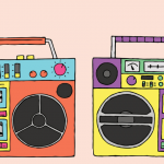 Deux vieux transistors à musique