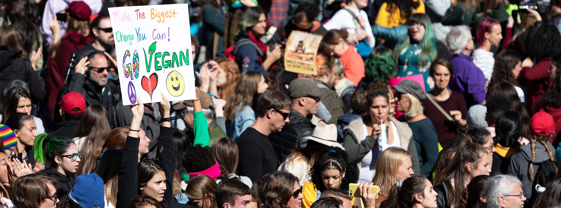 Go vegan - L'ADN Manifestation Go vegan