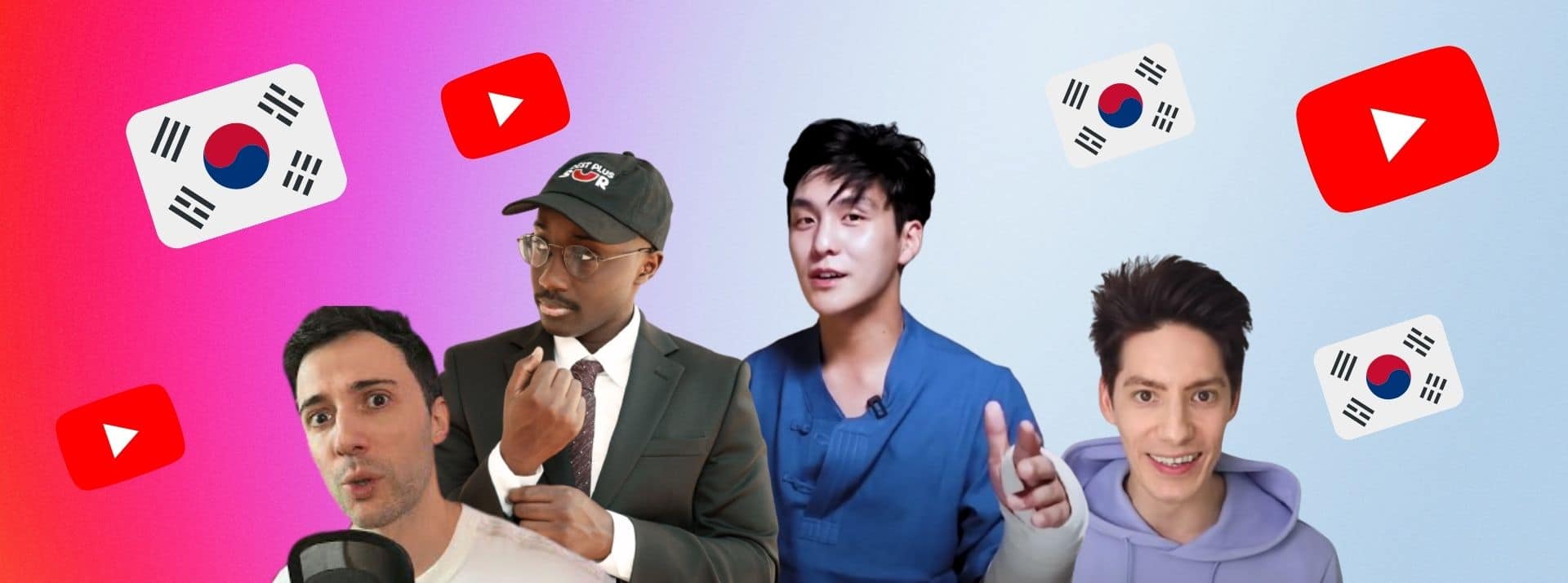 Laurent Caccia, Pape San, Korea Dash, Fabien Yoon parlent de Corée du Sud sur YouTube Laurent Caccia, Pape San, Korea Dash, Fabien Yoon parlent de Corée du Sud sur YouTube