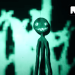 Créature maléfique issue de l'exposition virtuelle de Radiohead