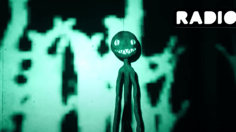 Créature maléfique issue de l'exposition virtuelle de Radiohead