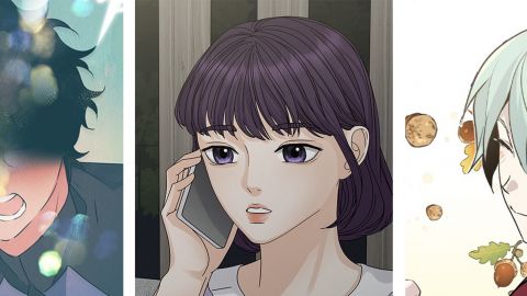 Trois personnages de trois webtoons