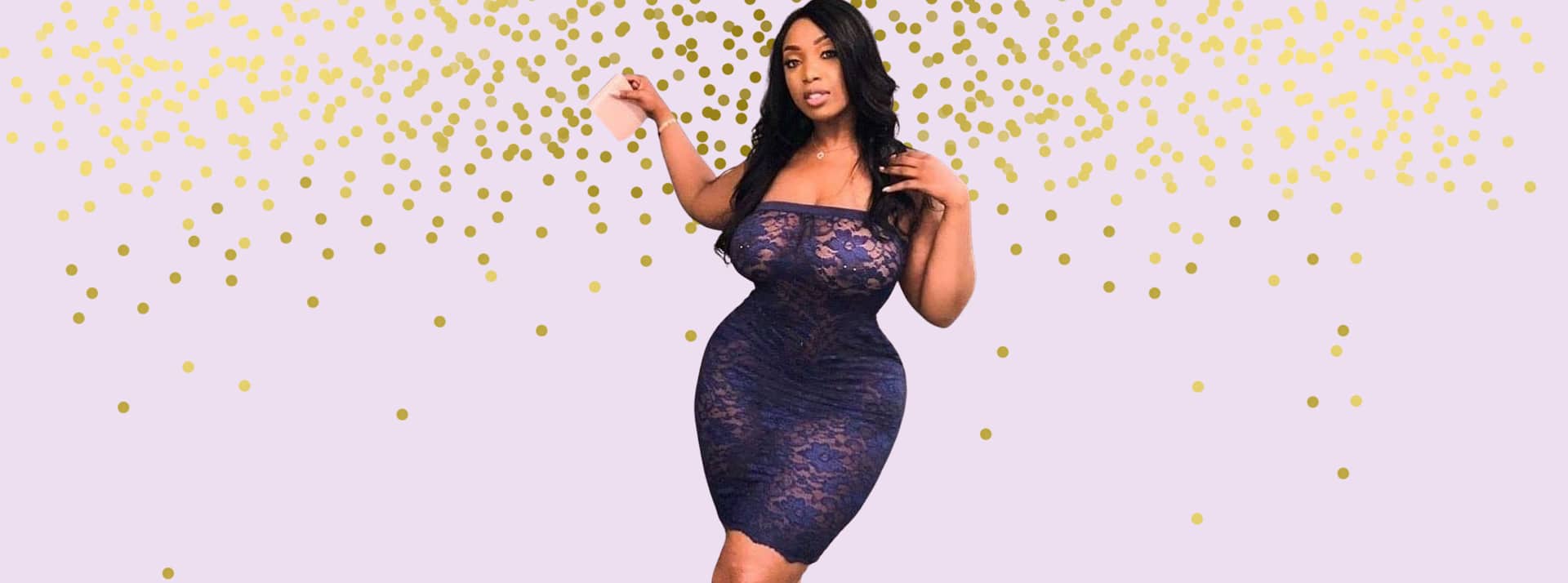 Jeune femme aux formes très généreuses et à la taille très fine