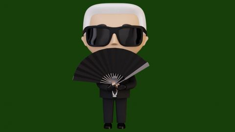 Karl Lagerfeld en figurine
