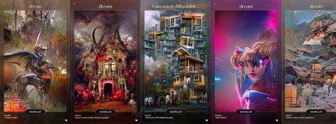 Dream App : devenez artiste en un clic grâce à une I.A. Selection d'images générées par une IA