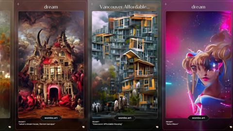 Dream App : devenez artiste en un clic grâce à une I.A. Selection d'images générées par une IA