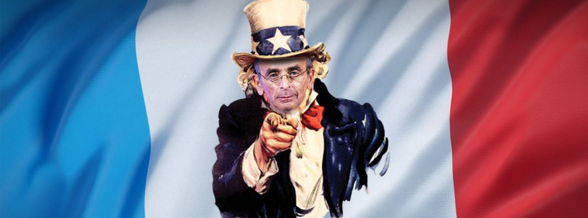 Montage Uncle Sam I want you avec tête de Zemmour