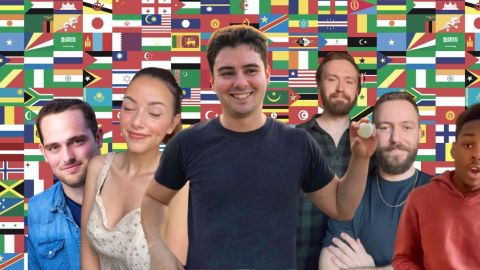 De gauche à droite, Loic Suberville, Shauna Dewit, Xiaoma, Calvin&Habs et Tonton Gibi