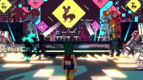 Capture d'écran d'un concert dans The SandBox