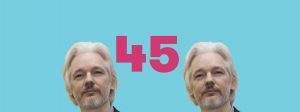 Chiffre 45 avec photo Julian Assange
