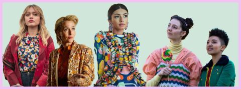 Sex education, costumes Montage avec plusieurs looks de Sex education