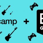 logos Bandcamp + Epic Games