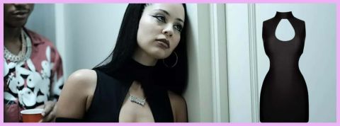 Les séries et nos envies de mode Une jeune fille en robe noire