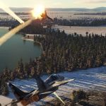 deux avions en pleine escarmouche dans un jeux de simulation de combat