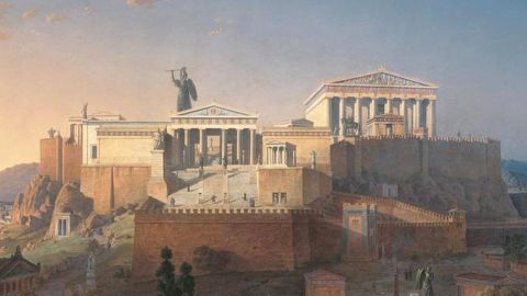 Peinture d'Athènes antique