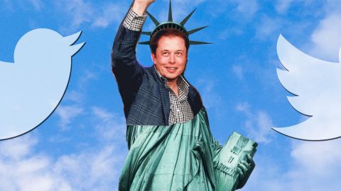 ElonMusk Elon Musk en statue de la liberté