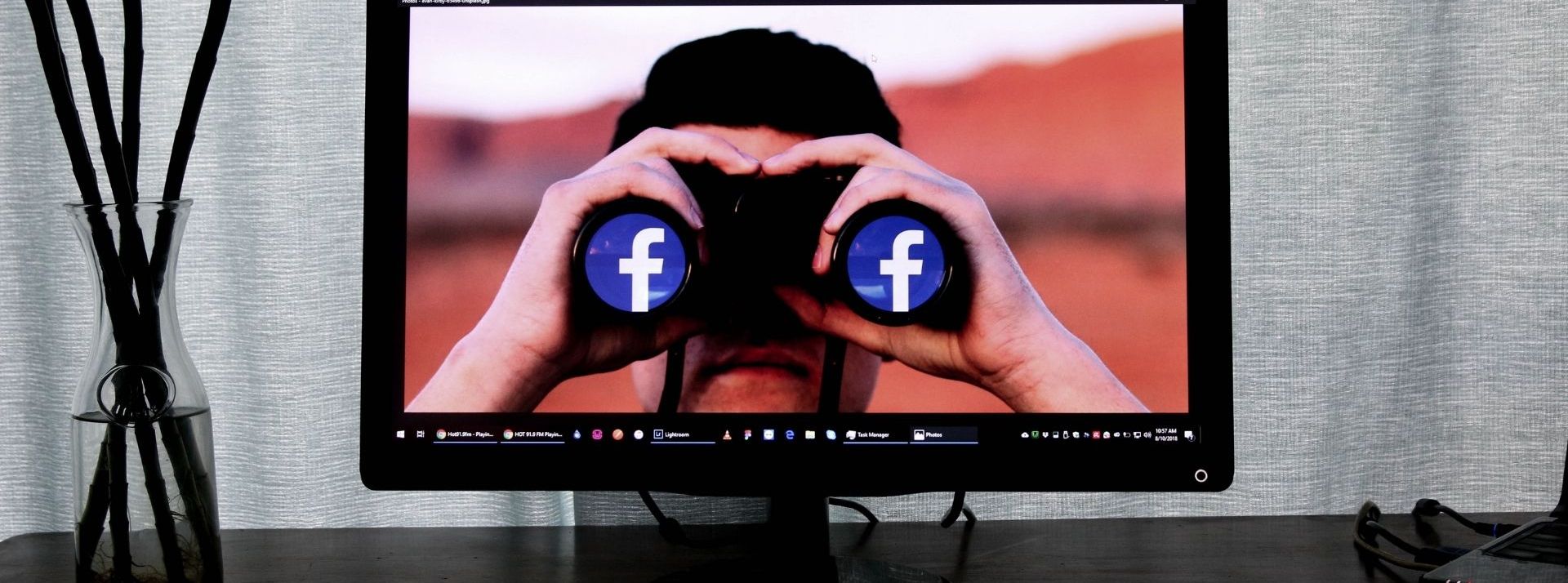 Facebook ne sait pas ce qu'il fait de ses propres données - L'ADN Jumelles avec le logo Facebook