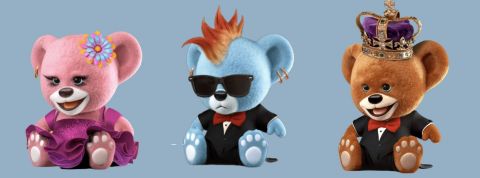 Un film d’animation à base de NFT, d'ours et de Kev Adams : ça y est, les NFT sont partout Les ours du film Plush