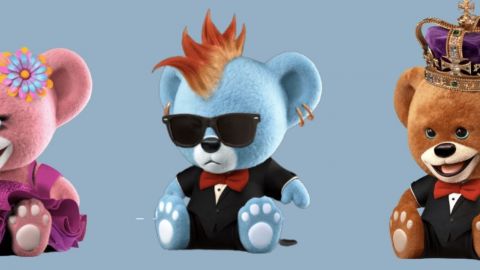 Les ours du film Plush