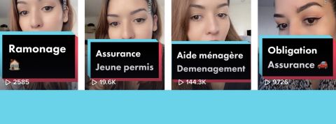 Assurance, TikTok Captures écran Tiktok de sana assurances