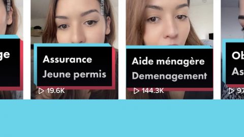 Captures écran Tiktok de sana assurances